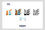 144 Hobbies icon set, an Outline Icon by Foxyard studio (Thumbnail 2 of 6)