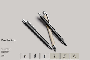 Office Pen Mockup, a Pens & Pencil Mockup by NyakBiett