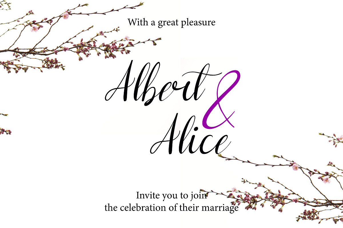 Athea - Lovely Wedding Script, a Script Font by Inventype Studio (Photo 2 of 10)