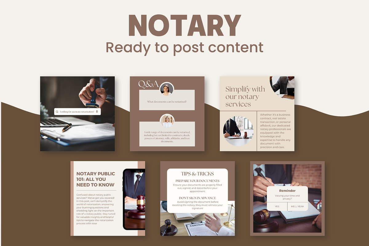 Notary Public Instagram Templates, a Social Media Template by EliteMatidi (Photo 5 of 8)