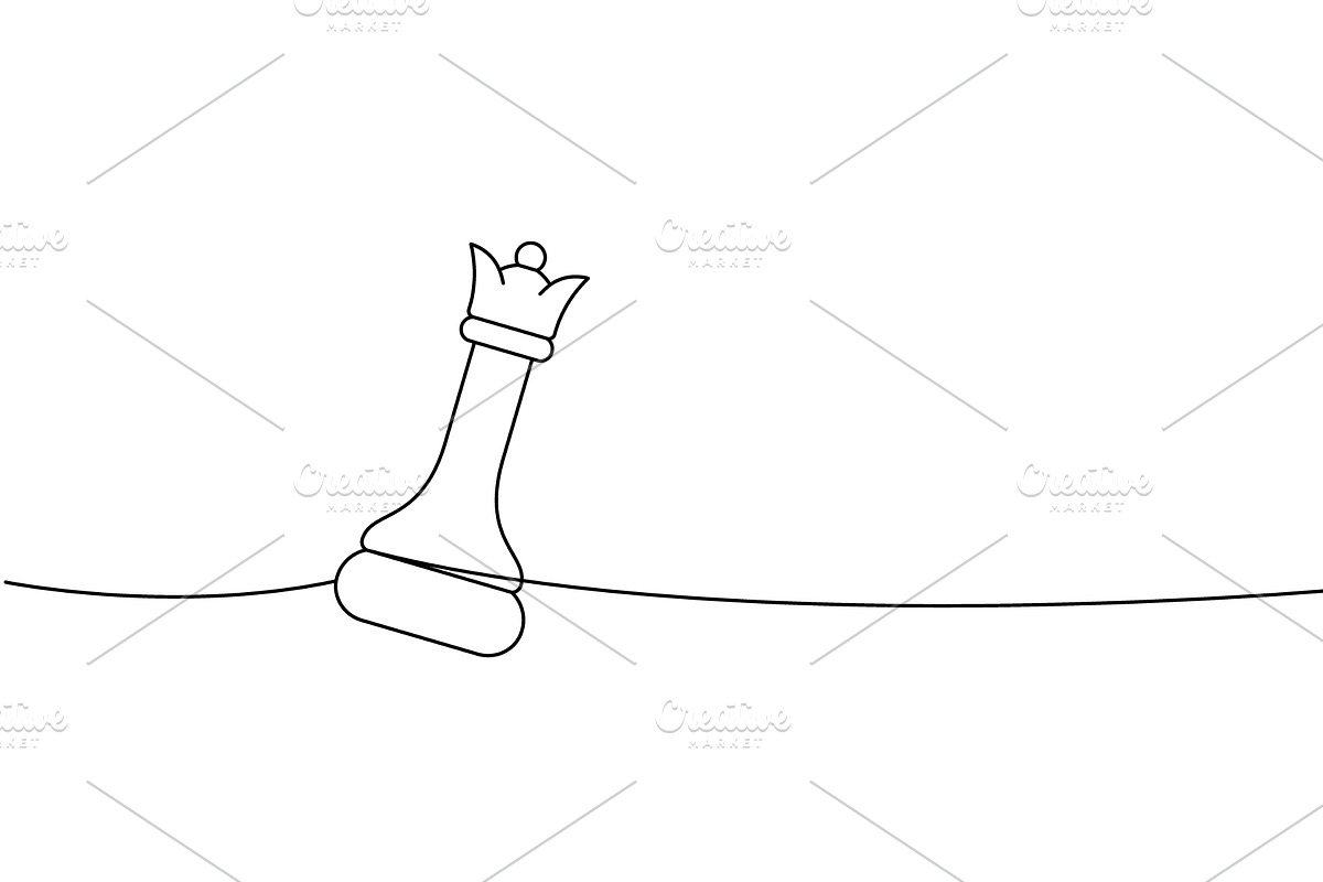 minimalist line art of a tilted, an Illustration by GraphiShop