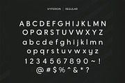 Hyperion - Sleek Modern Sans, a Sans Serif Font by HipFonts (Thumbnail 2 of 12)