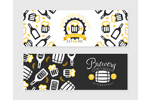 Brewery Craft Beer Horizontal, a Food Illustration by TopVectors