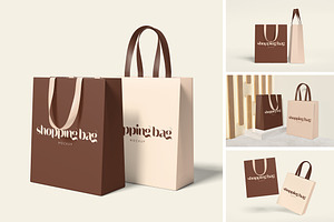 Shopping Bag Mockup, an Advertising Mockup by xavier_studio