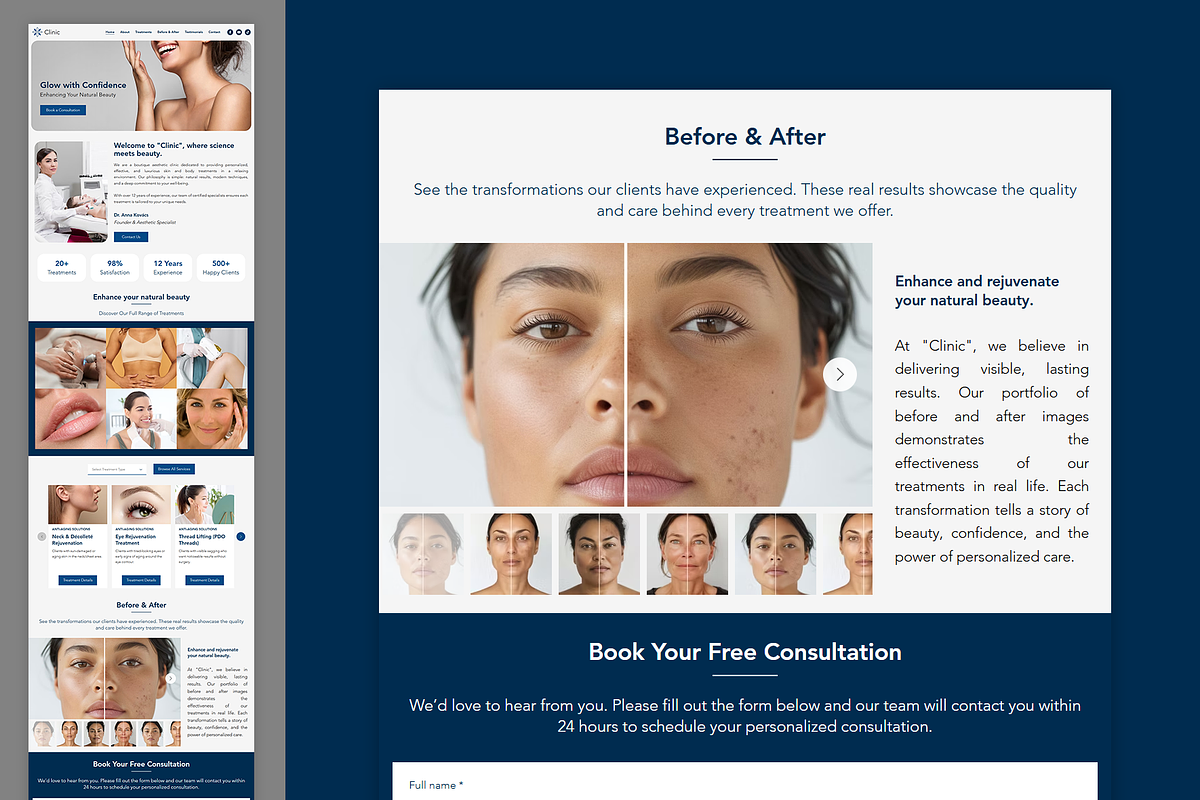 Beauty Clinic Wix Studio Website, a Wix Template by Kitteeh (Photo 9 of 10)