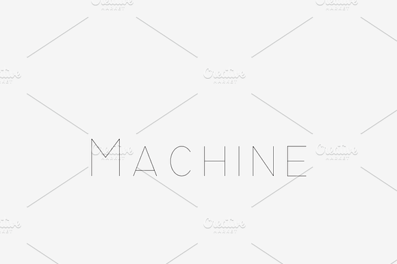 Machine - Laser, Craft Cutter Font preview 6