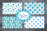 Blue Berries Watercolor Design Set, a Decorative Illustration by Yashroom (Thumbnail 2 of 5)