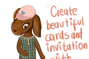 Lana Paper Doll - Irish Setter, a Decorative Illustration by Paper Doll Pets (Thumbnail 2 of 3)
