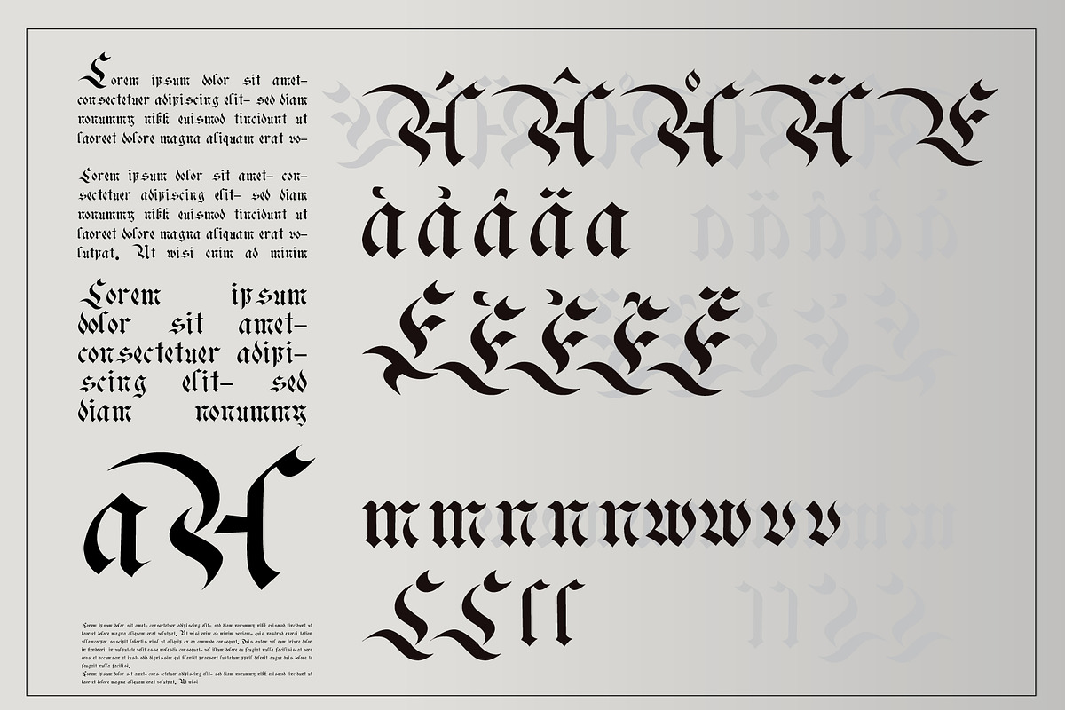 Fraktur Numb Font, a Blackletter Font by cromatixclassroom (Photo 2 of 9)