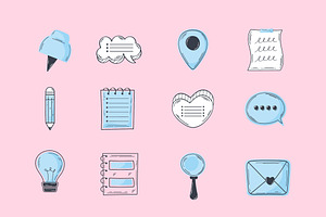 Notes & Daily Essentials Set, a Templates & Theme by studiogstock