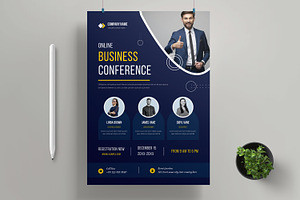 Online Business Conference Flyer, a Flyer Template by MightyDesign