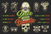 Skate board bundle, a Poster Template by DGIM studio (Thumbnail 1 of 8)