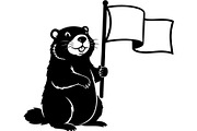 Cute Bear Silhouette Bundle, an Animal Illustration by Designer_Momina (Thumbnail 6 of 31)