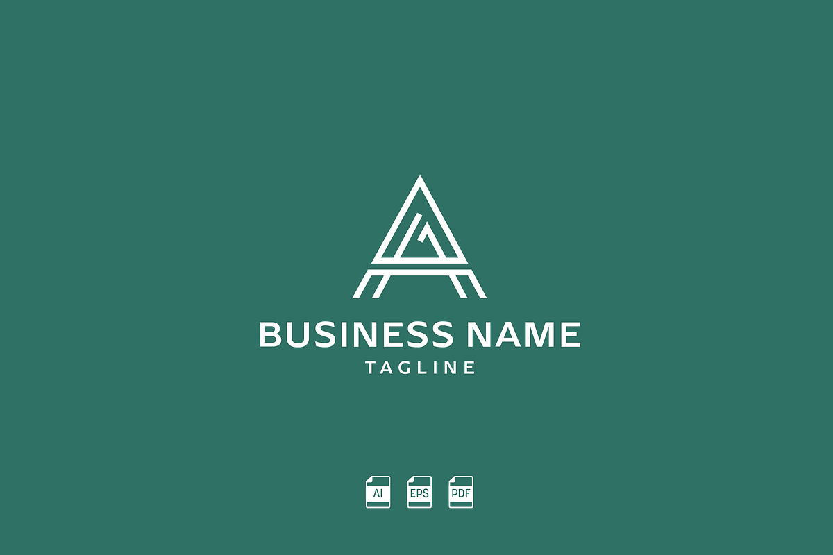 Letter A or AA Monogram Logo, a Templates & Theme by megmccombsdesign