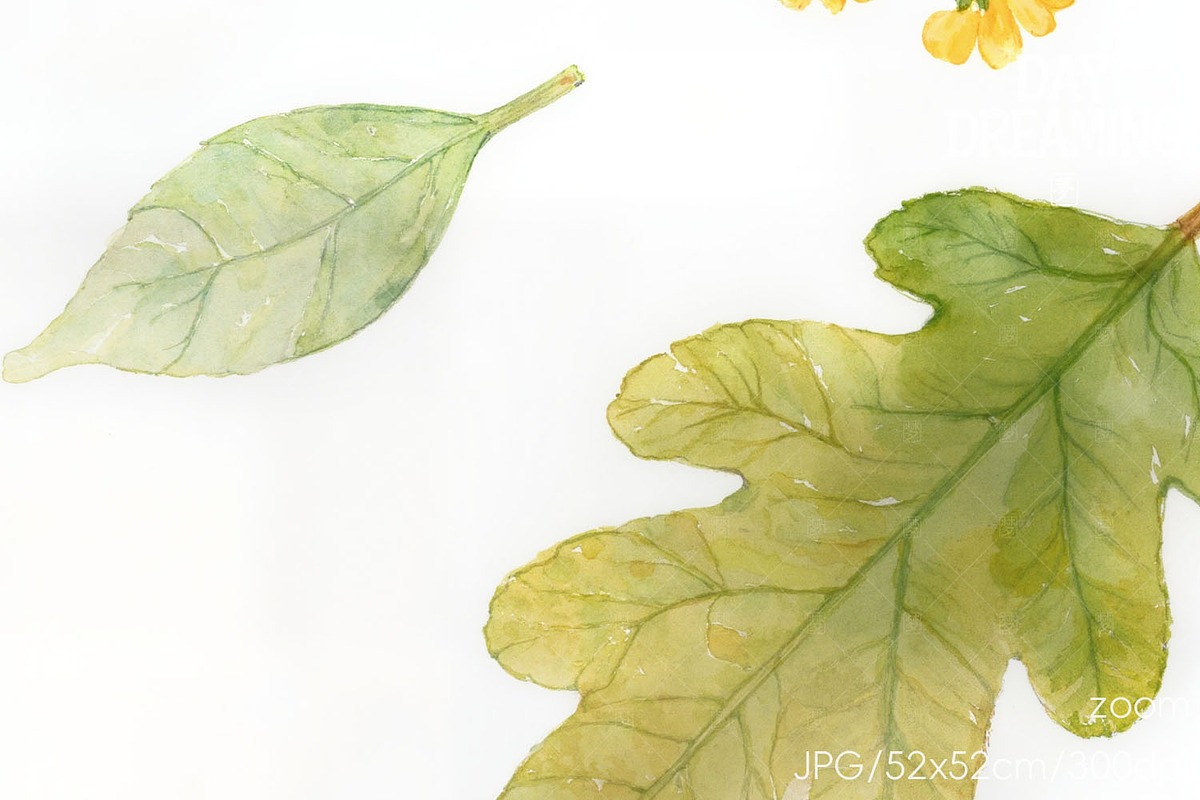 Cozy Autumn Leaves, a Decorative Illustration by yahu88studio (Photo 3 of 3)