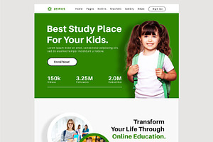 Online Education Landing Page