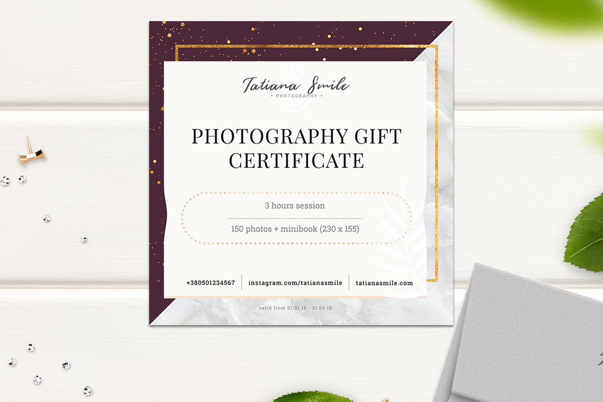Photography Gift Сertificate, a Card Template by ArealPro (Photo 13 of 27)