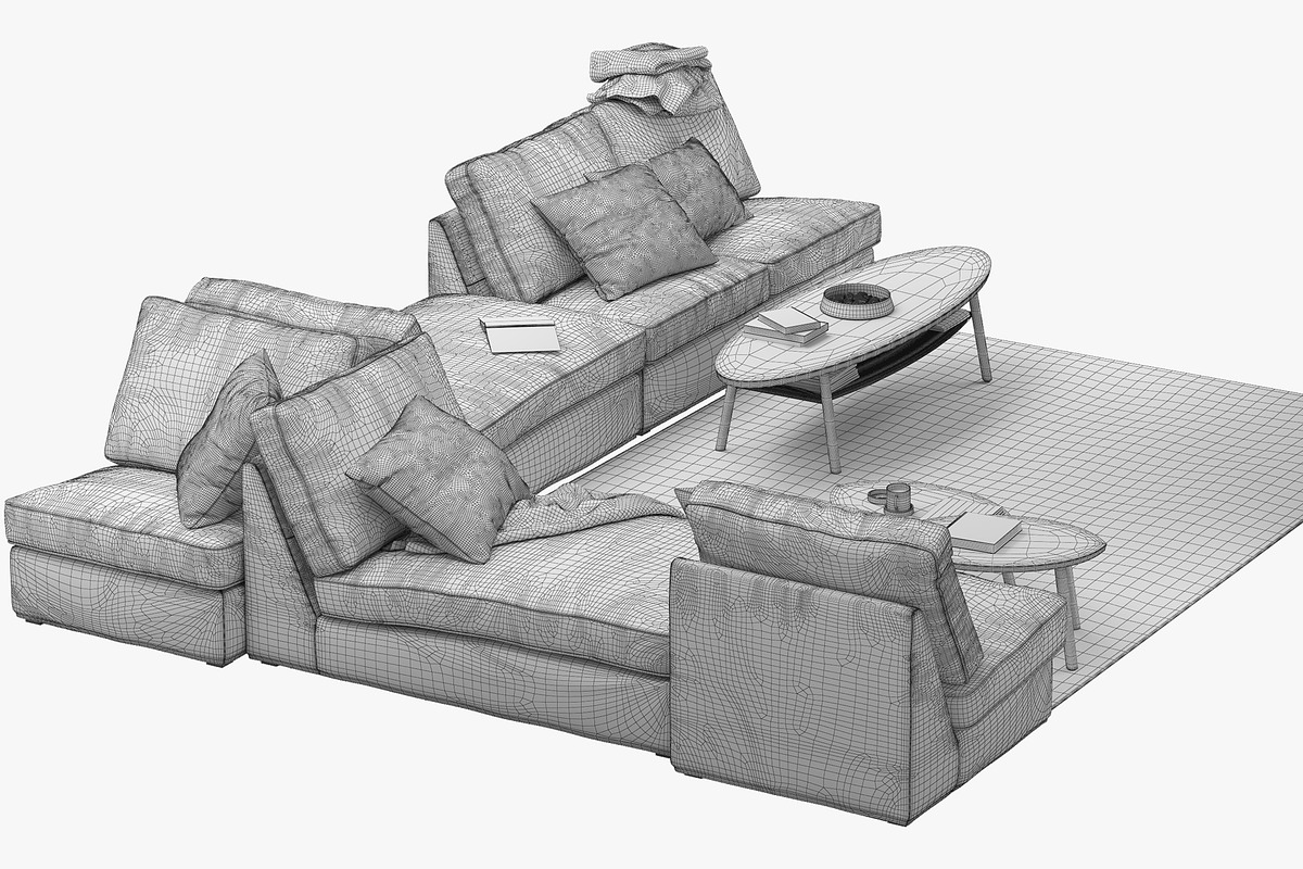 6 sofas set 3d model, a Furniture 3D Model by 3dmitruk (Photo 68 of 70)