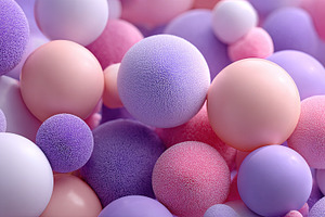 Pastel Spheres Abstract Background, a Background Photo by Ales Munt