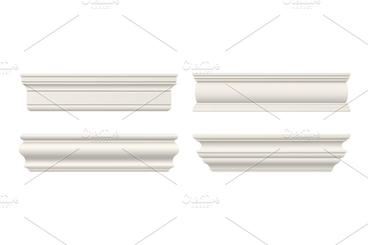 Trim molding, moulding cornice, an Object Illustration by Buch&Bee