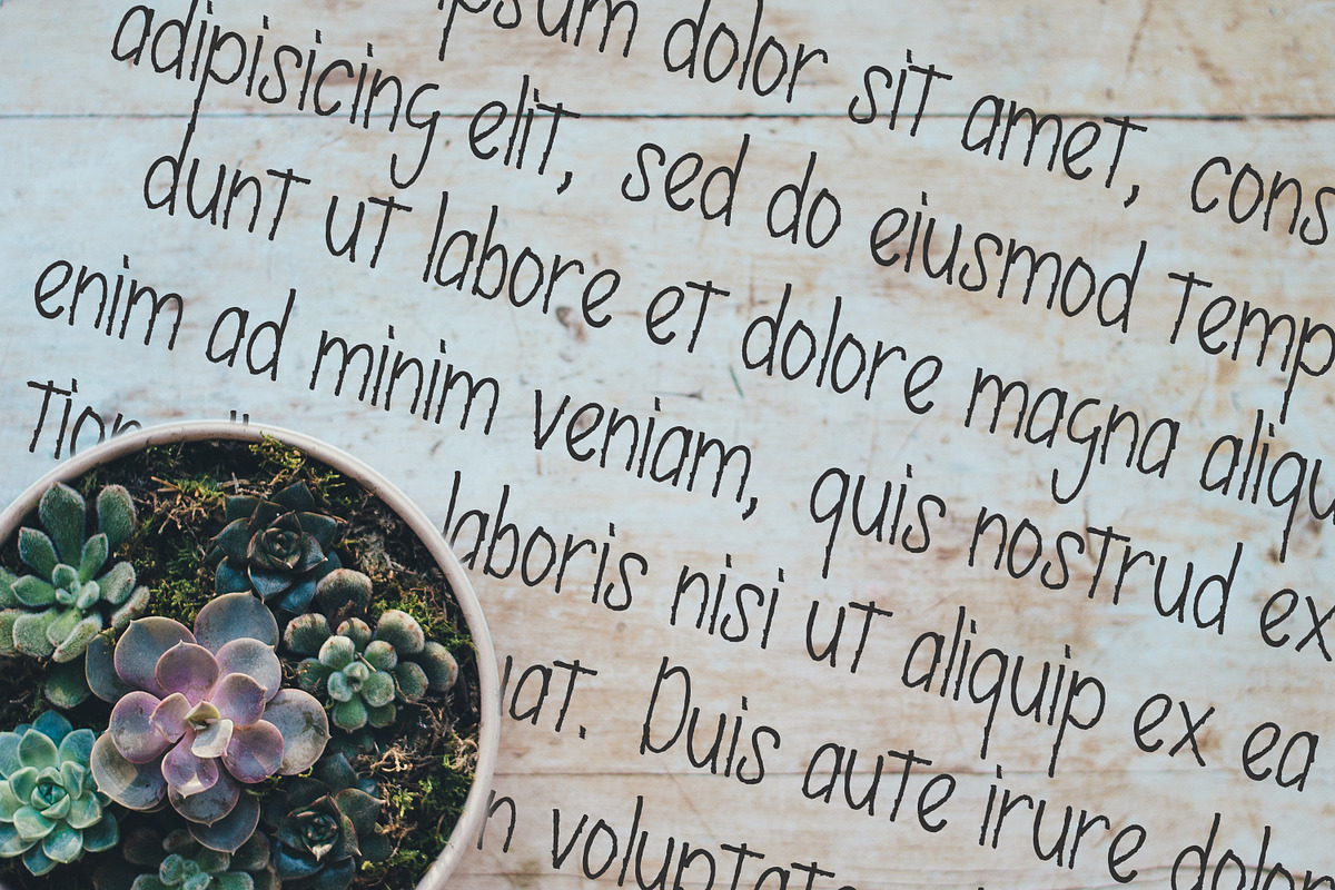 Decafe Font with Ruling Pen Texture preview 4