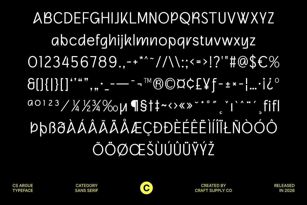 CS Argue – Modern Sans Serif, a Sans Serif Font by Craft Supply Co. (Photo 8 of 8)