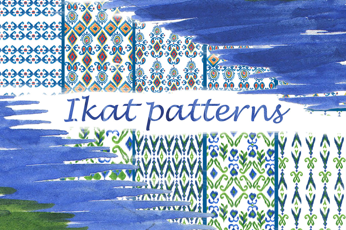 Ikat patterns, a Pattern Graphic by ramika (Photo 1 of 10)