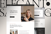 Elegant Sales page WIX for coaches, a Landing Page Template by Make It Yours Lab. (Thumbnail 1 of 11)