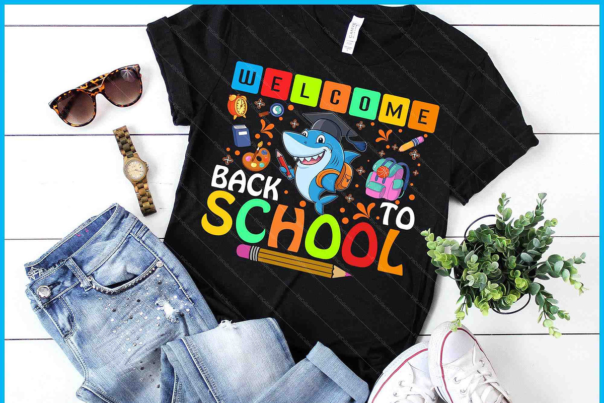 Welcome Back To School Shark Lover, a Graphic by Creativeusart (Photo 1 of 4)
