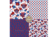 4th of July SEAMLESS Digital Papers, a Pattern Graphic by JennyL Designs (Thumbnail 3 of 4)