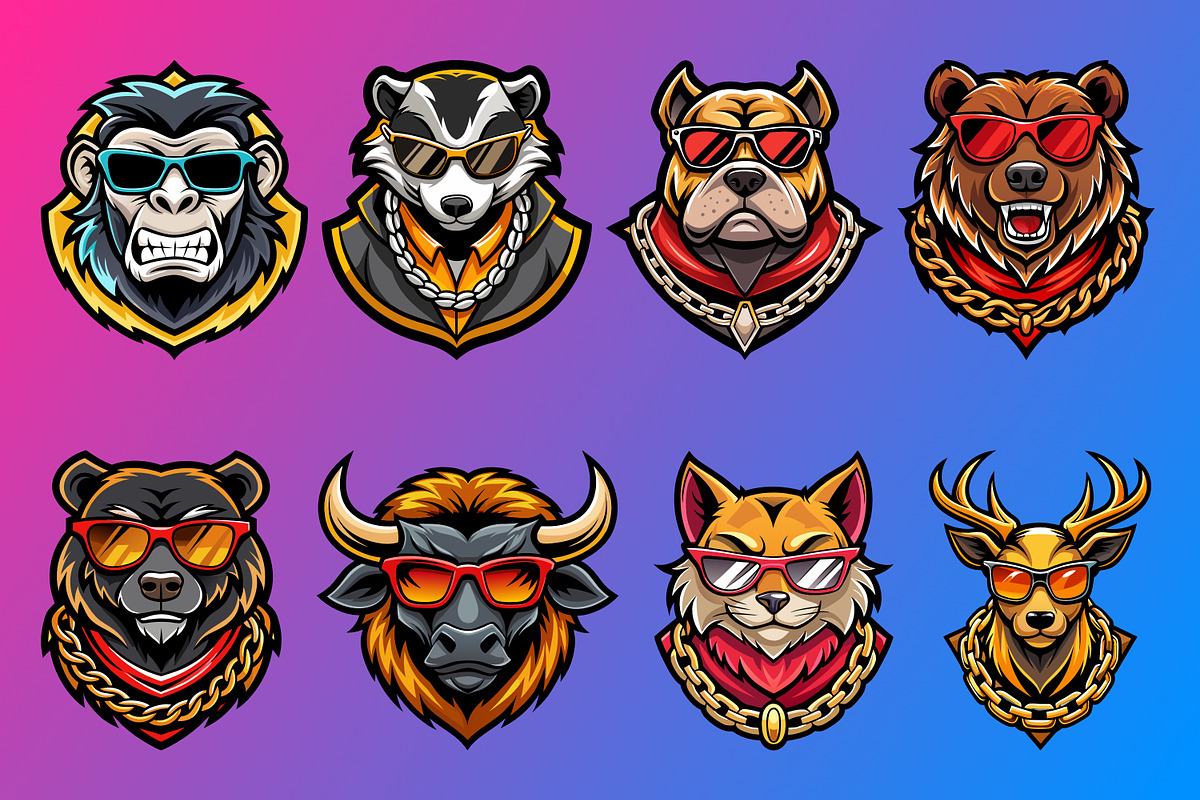 Animal Mascot Logo Illustration, an Illustration by Riswan Ratta (Photo 3 of 3)