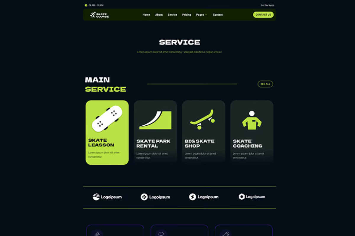 Skateboard Lesson Elementor Kit, a WordPress Template by UInstrument (Photo 3 of 10)