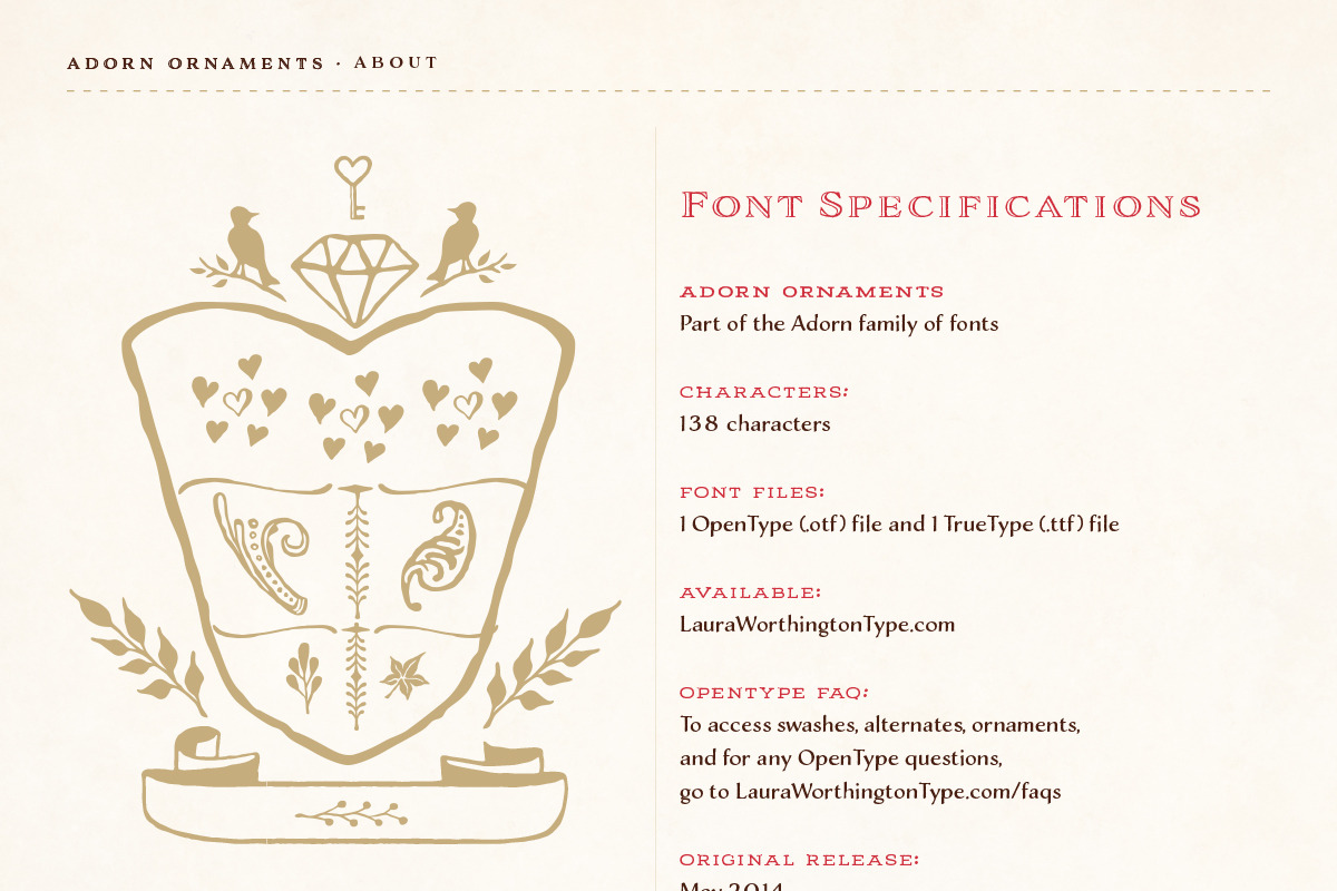Adorn Collection, a Sans Serif Font by Laura Worthington (Photo 57 of 62)