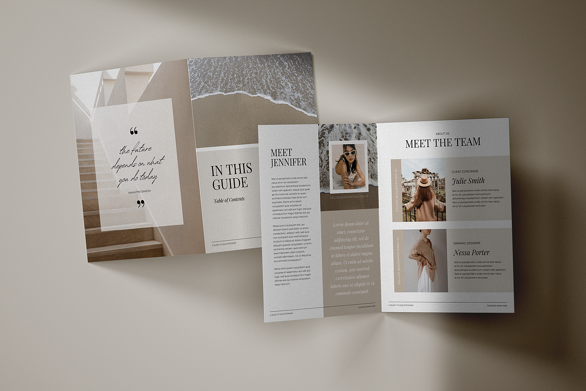 Neutral Client Inquiry Brochure, a Marketing Template by Admire Design (Photo 8 of 19)