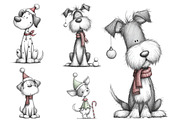 Christmas Dog clipart, an Icon by Designworld (Thumbnail 3 of 3)