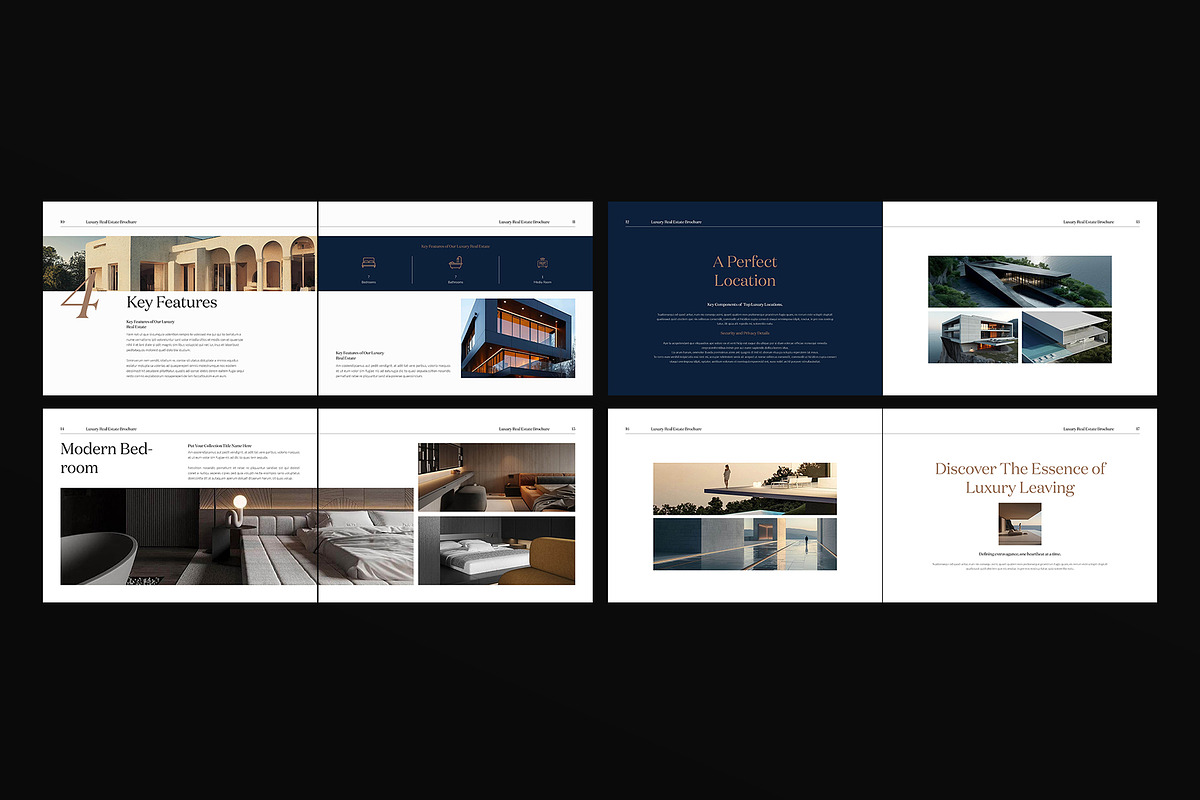 Luxury Real Estate Brochure Landscap, a Brochure Template by DesignCrest (Photo 7 of 12)