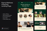 Figma Wellness Coaching Landing Page, a Landing Page Template by Musara (Thumbnail 1 of 5)