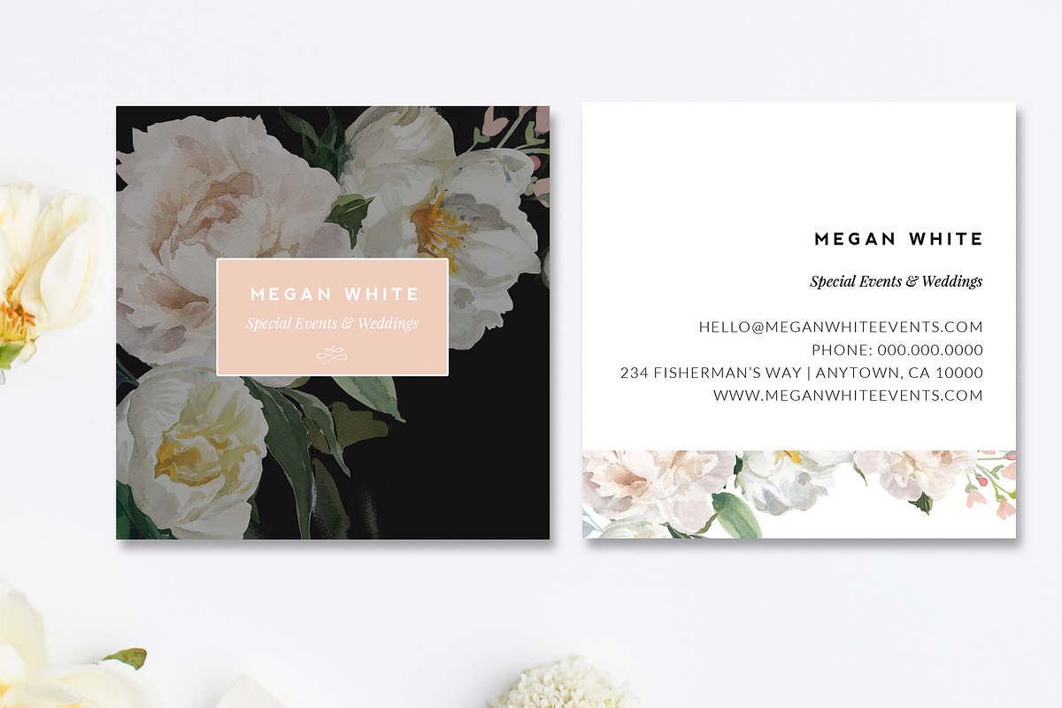 Florist Business Card Templates, a Business Card Template by Marham Labeling Co (Photo 2 of 3)