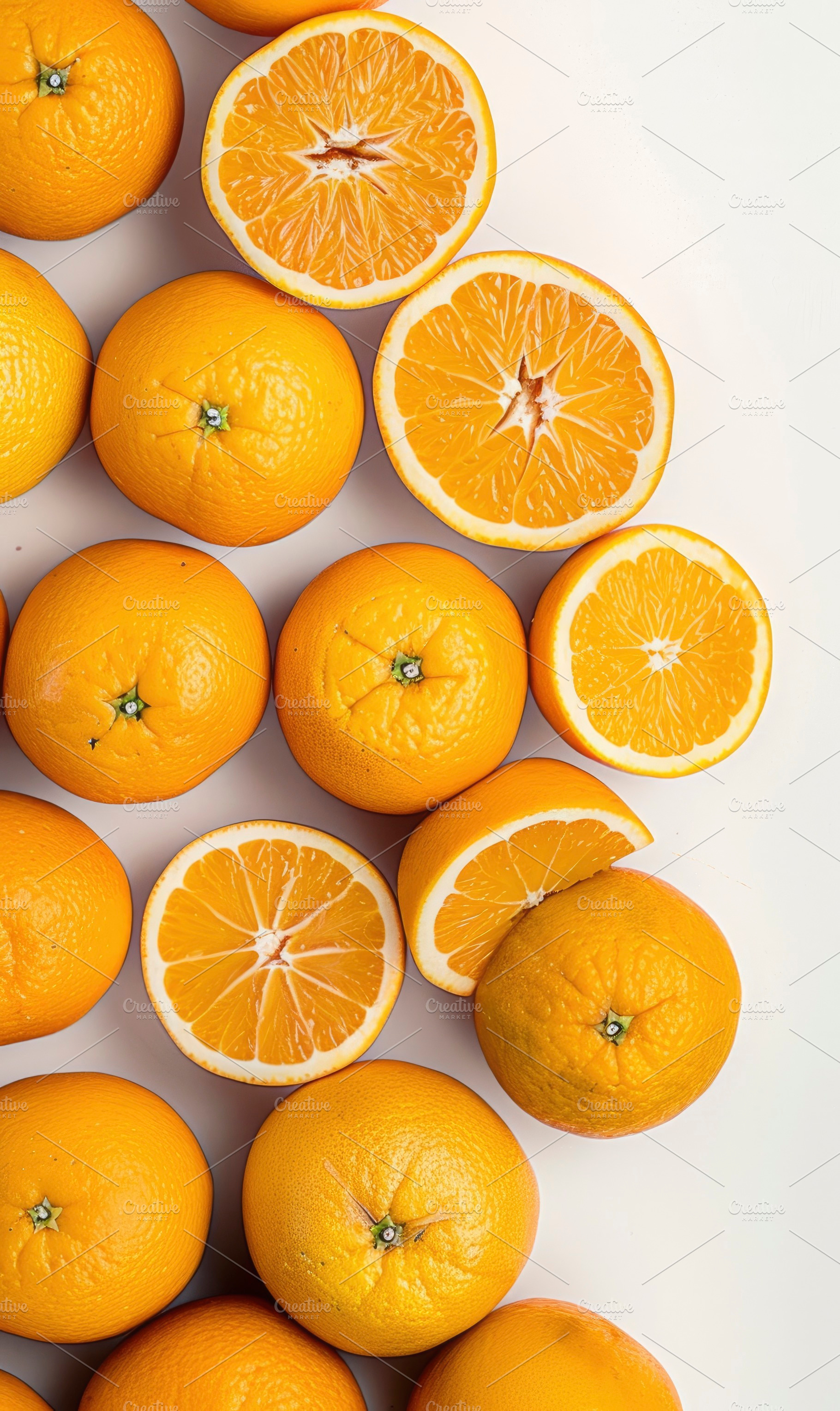 A vibrant display of whole and slice, a Photo by LOGOCREATIVE