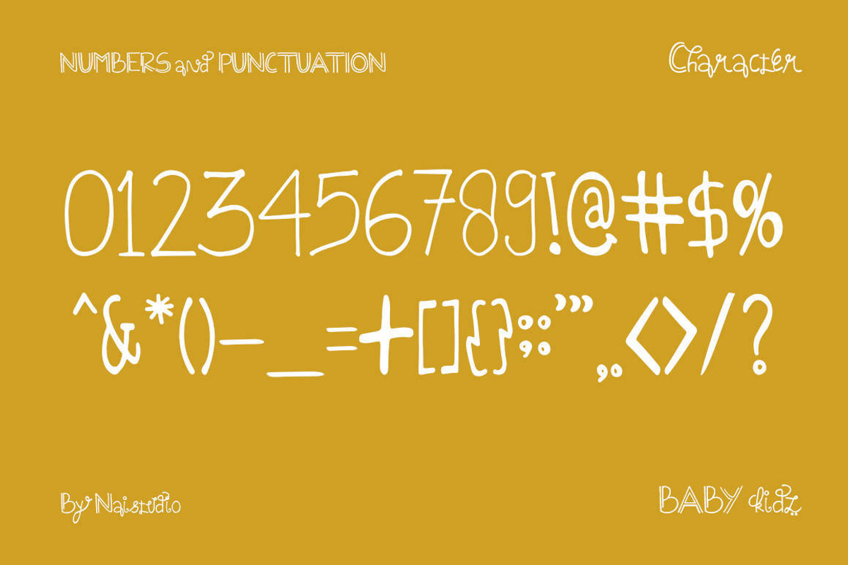 Baby Kidz - Creative Font Duo, a Font by Naistudio (Photo 4 of 7)