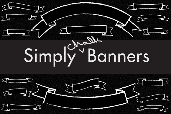 Simply Chalkboard Banners preview 5