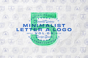 5 Minimalist Letter A Logo Vol 04, a Branding & Logo Template by Morand Union