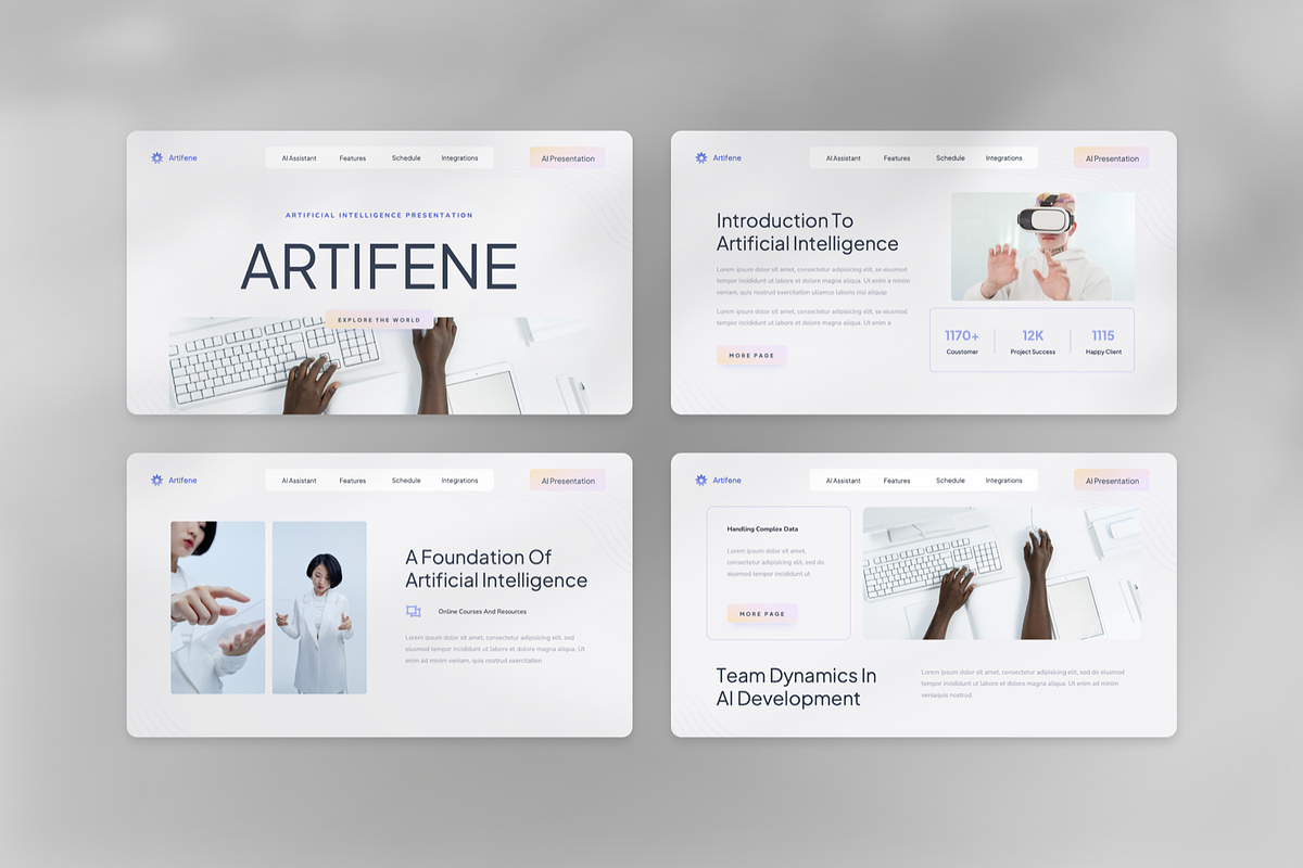 Artificial Intelligence Google Slide, a Presentation Template by SquidPixey