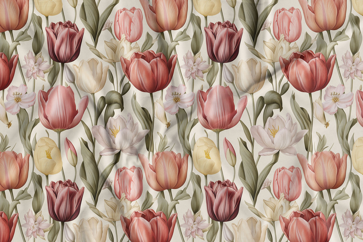 Floral Seamless Patterns + Cliparts, a Pattern Graphic by Olya Creative (Photo 11 of 20)