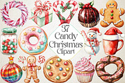 Christmas Candy Sublimation Clipart, an Illustration by DreamPrint404 (Thumbnail 1 of 5)