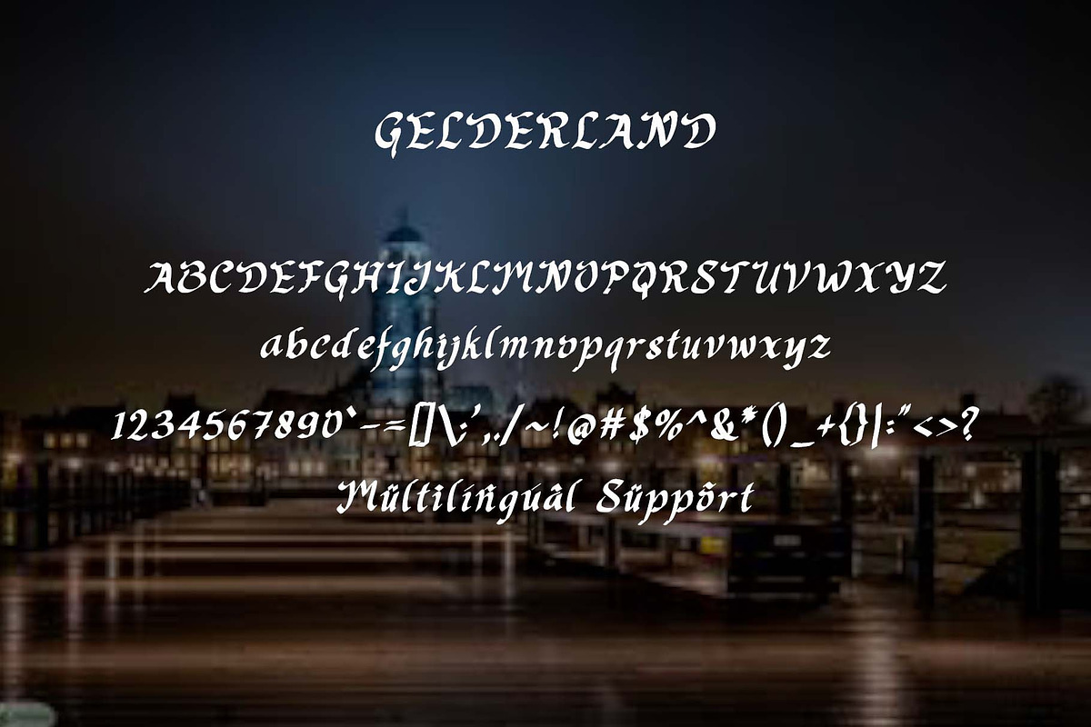Gelderland, a Blackletter Font by Yoga Letter (Photo 5 of 5)