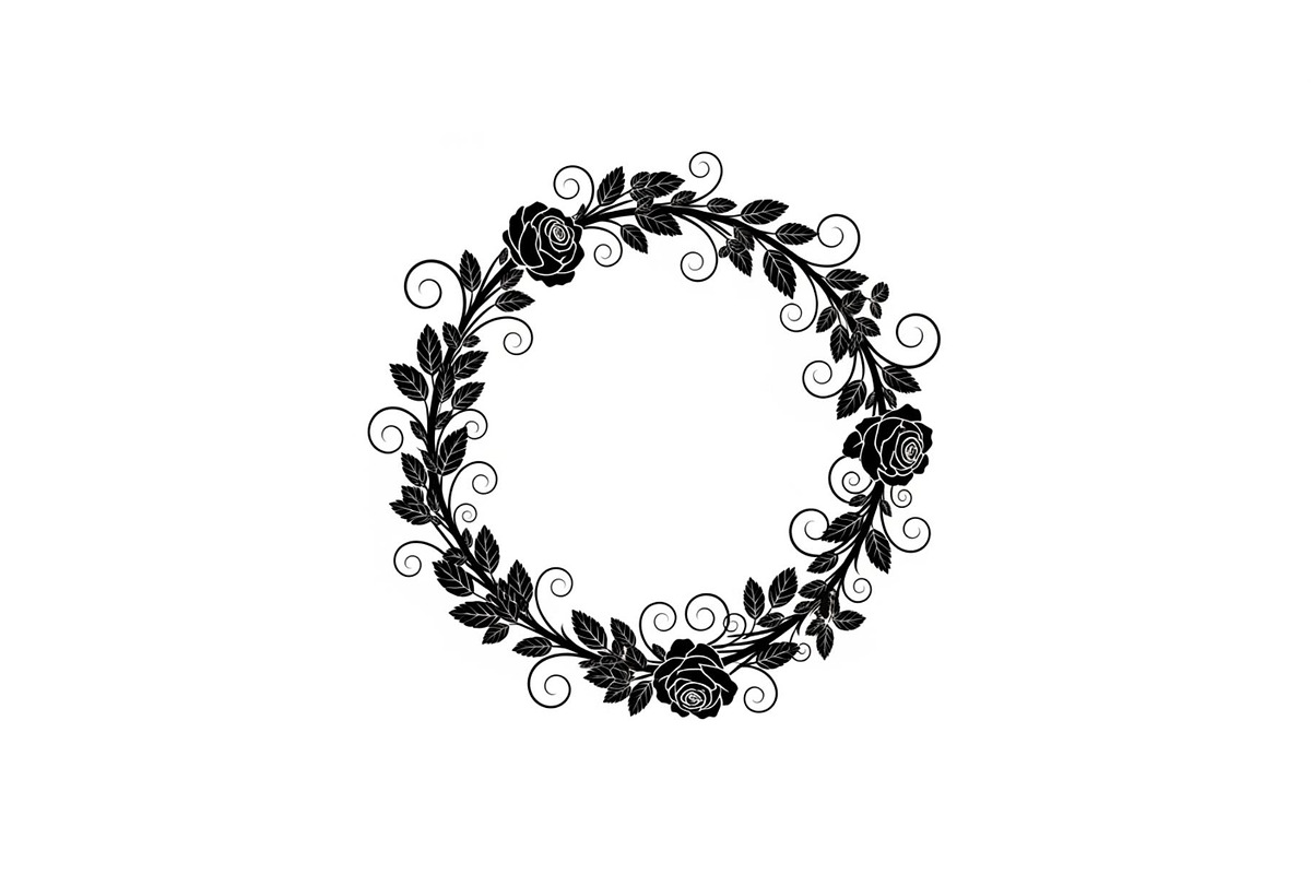 Botanical Floral Wreath SVG Bundle, an Illustration by Designs_River (Photo 30 of 31)