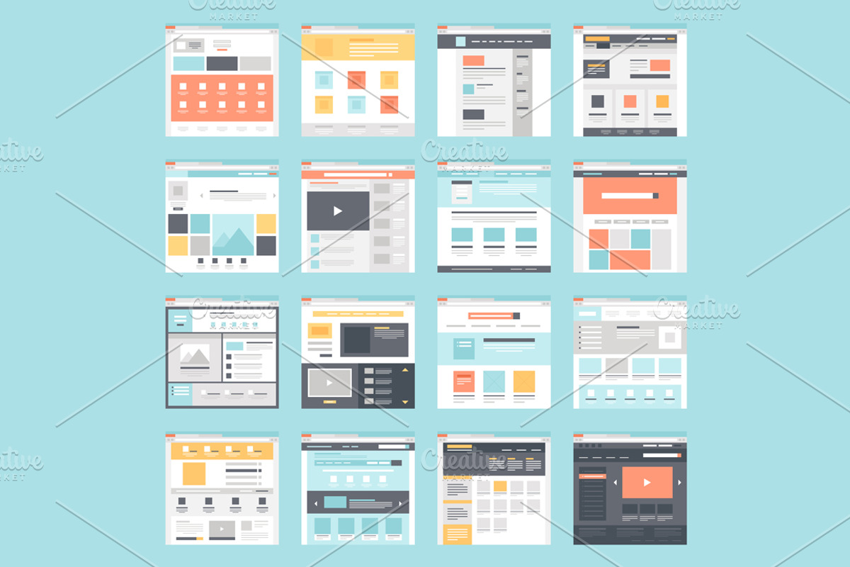 Web template, a Landing Page Template by Maxim_Basinski