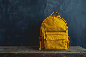Modern school backpack, Back To School concept, a School & Education Photo by AlyaAnd