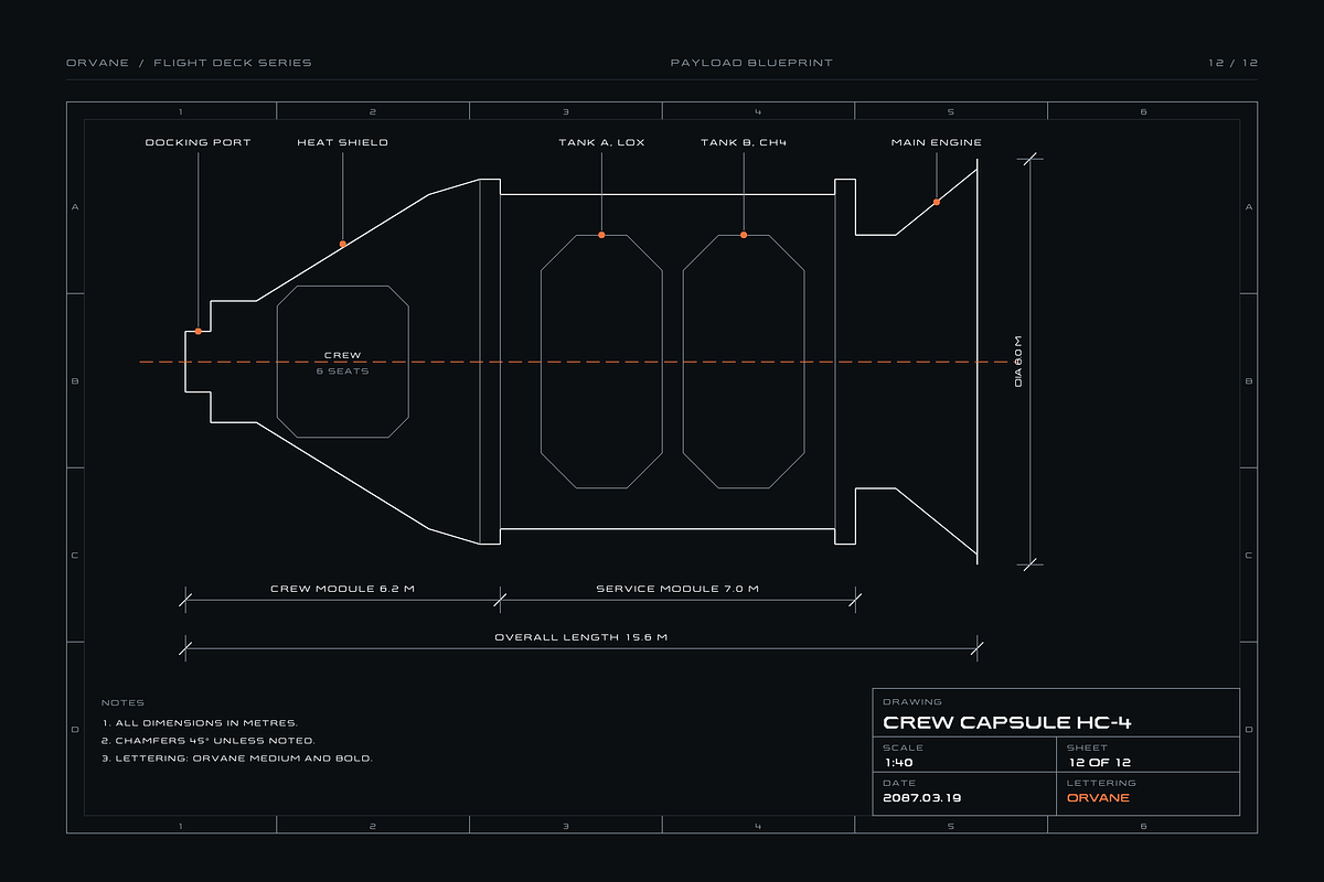 Orvane - Geometric Space Typeface, a Sans Serif Font by HipFonts (Photo 13 of 17)